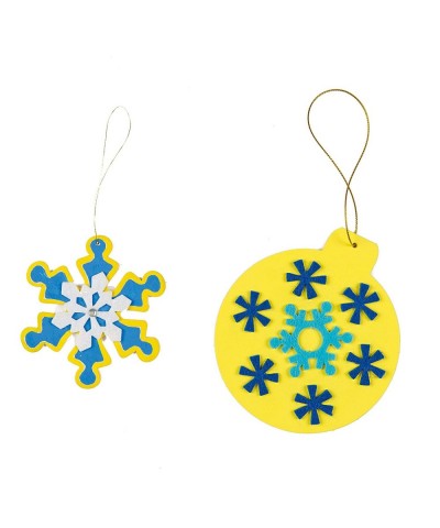 EX5442 Felt Snowflake Stickers - Pack of 78 for Kids' Crafts and Art Projects Cards Party Bags and Ornaments $16.46 Kids' Sti...