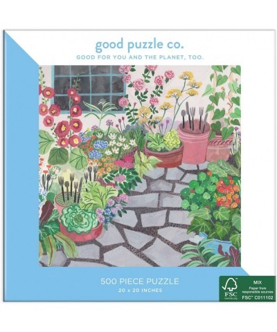 Garden 500 Piece Jigsaw Puzzle from Good Puzzle Co. - Beautiful Puzzles That Give Back to You and The Planet 100% Recycled FS...