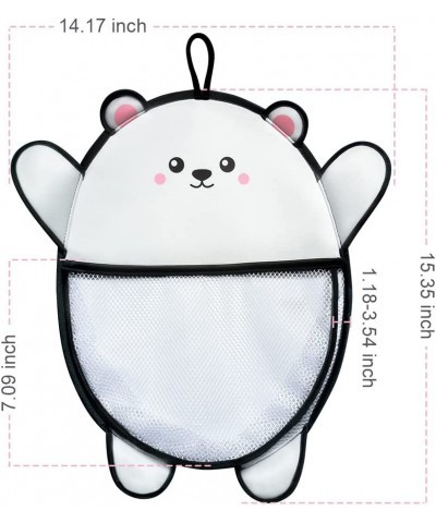 Bath Toy Organizer Shower Caddy Cute Bear Design - for Bathroom Baby Toy Storage Quick Dry Bathtub Mesh Net Baby Toy Holder w...