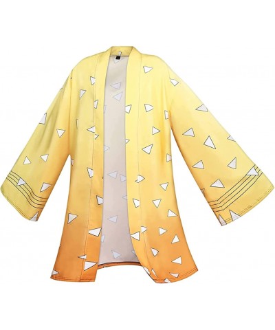 Kids Demon Slayer Kimono Zenitsu Giyu KochoCosplay Demon Slayer Costume for Kids Robe Kimetsu No Yaiba $25.07 Kids' Costumes