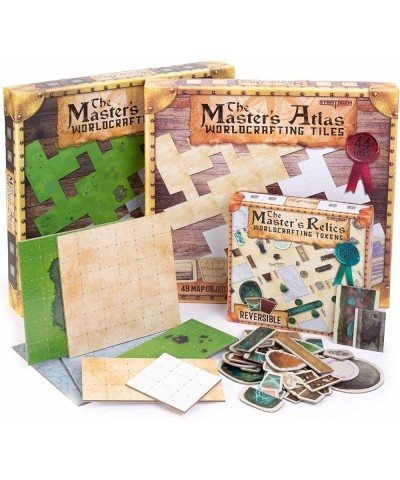 The Master's Atlas Grid Tiles|Reversible Dry Wet Erase Battle Map|RPG Tabletop Grid| All Maps - 88 Tiles & 248 Tokens $99.45 ...