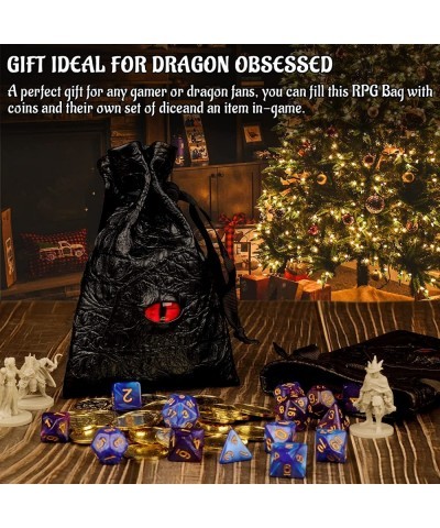 Drawstring Bag PU Leather Dice Pouch Perfect for RPG D&D Game $21.00 Game Accessories