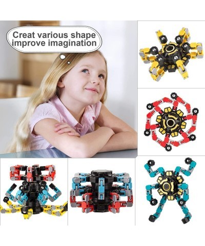 Funny Fidget Spinner Toy Transformable Fingertip Spinners Gyro Toys for Kids Sensory Fidget Toys Pack Toys Transformable Robo...