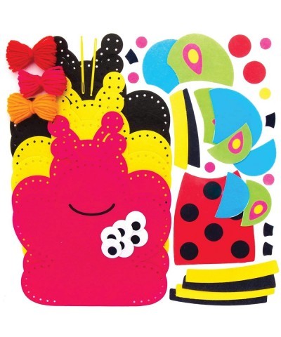 AT618 Bug Hand Puppet Sewing Kits - Pack of 3 Story Telling Introduction to Sewing for Kids Great for Art Parties Schools and...