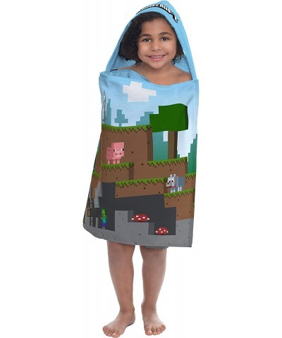 Minecraft Stuffed Pig Pillow Buddy and Hooded Towel Bundle $44.30 Kids' Plush Toy Pillows