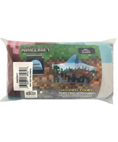 Minecraft Stuffed Pig Pillow Buddy and Hooded Towel Bundle $44.30 Kids' Plush Toy Pillows