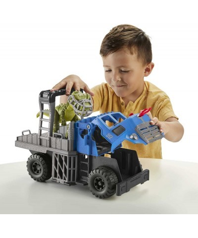 Fisher-Price Imaginext Jurassic World Dominion Break Out Dino Hauler T. Rex Dinosaur and Vehicle Set for Preschool Kids Ages ...