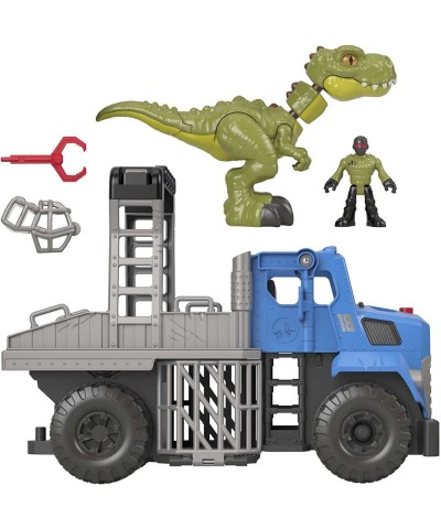 Fisher-Price Imaginext Jurassic World Dominion Break Out Dino Hauler T. Rex Dinosaur and Vehicle Set for Preschool Kids Ages ...