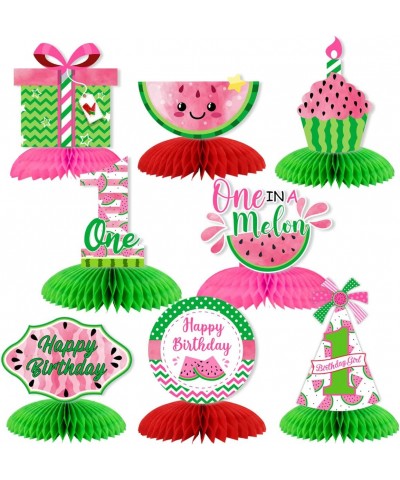 Watermelon Party Decorations One in a Melon Party Decorations Watermelon Honeycomb Centerpieces Watermelon 1st Birthday Decor...