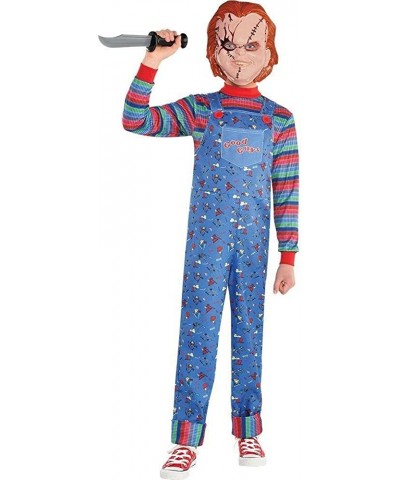 Chucky Halloween Costume for Boys Child’s Play Medium (8-10) with Jumpsuit and Mask $50.24 Kids' Costumes