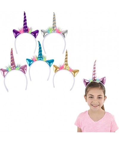 Metallic Unicorn Headband Unicorn Design Costume Accessory Party Favor $16.25 Kids' Party Favor Sets