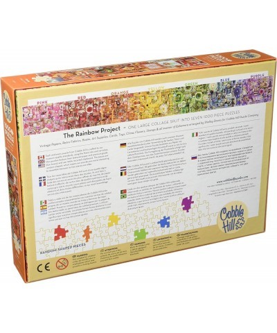 1000 Pieces 26.625"X19.25" Rainbow Project Jigsaw Puzzle Yellow $46.47 Jigsaw Puzzles