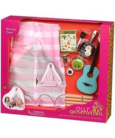 Sweet Dreams Under the Stars TeePee Tent Pink Compatible with All 18 Dolls $77.17 Doll Accessories