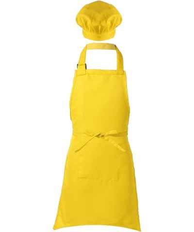 Kids Chef Kitchen Costume Apron Hat Outfit Adjustable Bib Artist Apron for Cooking Baking Painting Crafting $20.24 Toy Kitche...