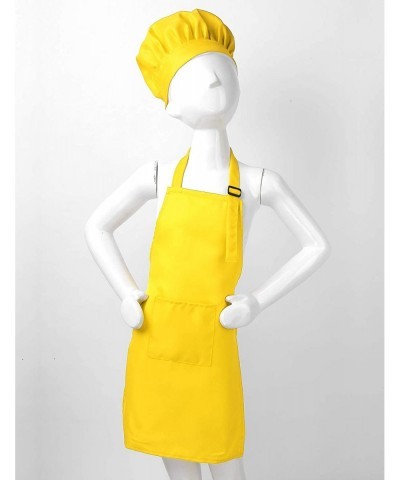 Kids Chef Kitchen Costume Apron Hat Outfit Adjustable Bib Artist Apron for Cooking Baking Painting Crafting $20.24 Toy Kitche...