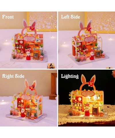 DIY Miniature Dollhouse kit Wooden Miniature Flower Shop kit buildable Dollhouse for Adults or Teens(Rabbit Florist) $42.19 D...