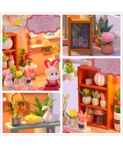 DIY Miniature Dollhouse kit Wooden Miniature Flower Shop kit buildable Dollhouse for Adults or Teens(Rabbit Florist) $42.19 D...