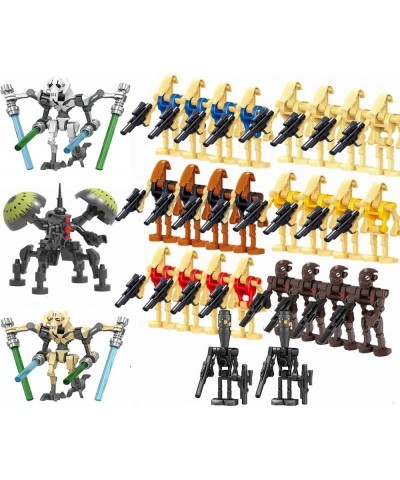 29-Piece Pack Building Blocks Action Figures Toys Sets Clone Troopers Minifigures Battle Droids and Soldiers with Weapons Bui...