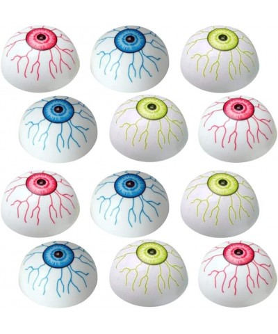 Eyeball Poppers Set of 12 Pop-Up Half Ball Toys in Assorted Colors Old School Retro 90s Toys for Kids Creepy Birthday Party F...