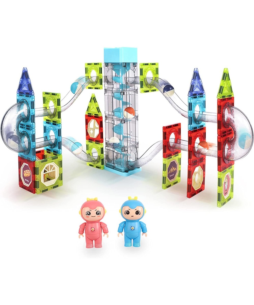 Magnetic Tiles 75pcs Pipe Magnetic Blocks for Toddlers 3D Magnetic Building Blocks Set for Kids STEM Educational Preschool Ma...