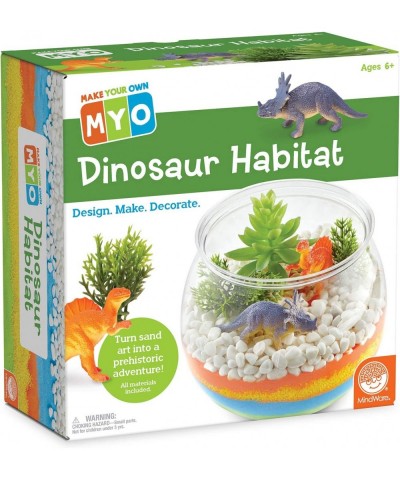 Make Your Own Dinosaur Habitat – Fun & usable DIY Dino Crafts for Boys Girls & Teens – Make a Sand-Art Dinosaur Habitat with ...