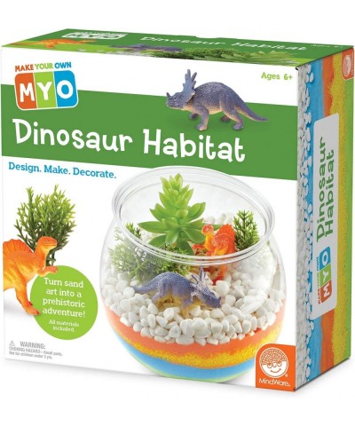 Make Your Own Dinosaur Habitat – Fun & usable DIY Dino Crafts for Boys Girls & Teens – Make a Sand-Art Dinosaur Habitat with ...