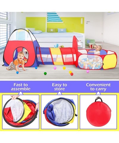 3 in 1 Ball Pits for Toddlers Kids Play Tent with Play Tunnel Pop Up Play Tent for Boys and Girls Toys for Babies Kids Gifts ...