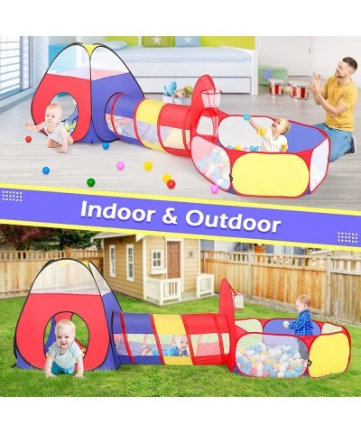 3 in 1 Ball Pits for Toddlers Kids Play Tent with Play Tunnel Pop Up Play Tent for Boys and Girls Toys for Babies Kids Gifts ...