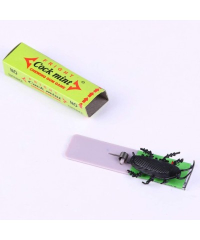 10pcs Chewing Gum Cockroach Halloween Cockroach Joke Toys Gum Prank Prop for Halloween Fool's Day Party Favors (Random Color)...