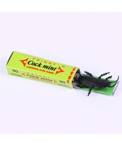 10pcs Chewing Gum Cockroach Halloween Cockroach Joke Toys Gum Prank Prop for Halloween Fool's Day Party Favors (Random Color)...