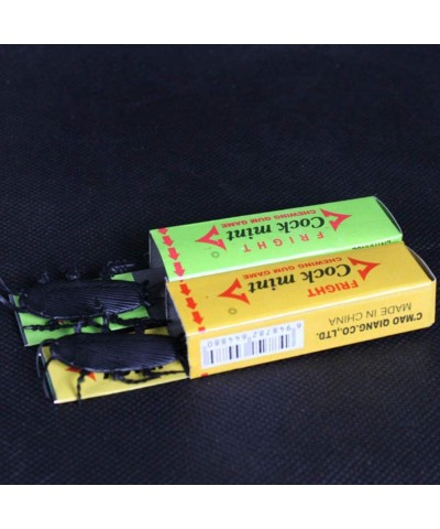 10pcs Chewing Gum Cockroach Halloween Cockroach Joke Toys Gum Prank Prop for Halloween Fool's Day Party Favors (Random Color)...