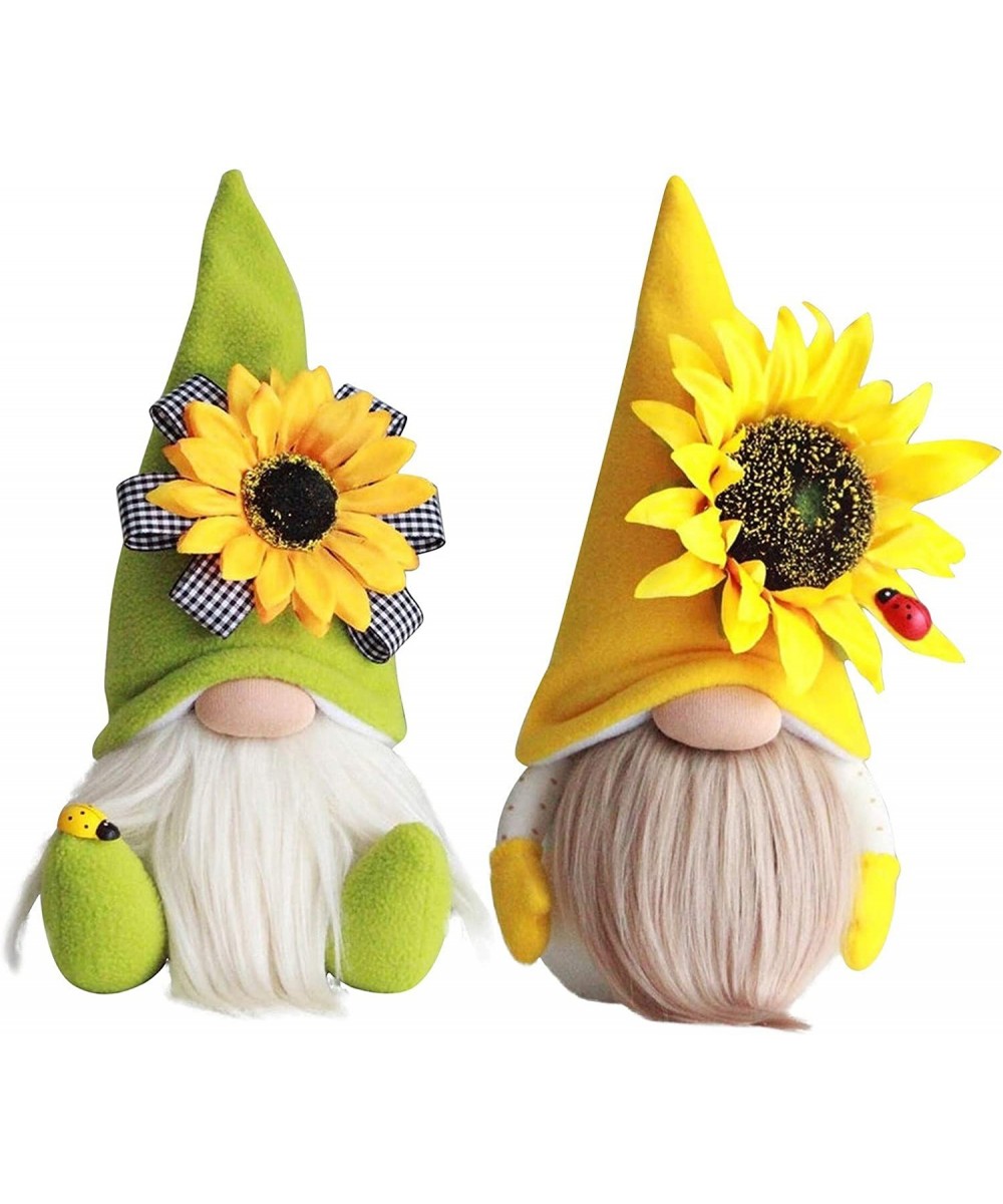 2PCS Bumble Bee Gnome Plush Ornaments Sunflower Gnome Plush Doll Bee Day Gifts for Kids Women Men Bee Decorations Ornaments f...