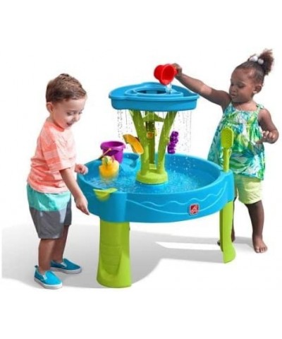 Summer Showers Splash Tower Water Table | Kids Water Play Table with 8-Pc Water Toy Accessory Set $98.80 Sandboxes & Beach Toys