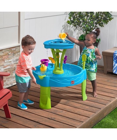 Summer Showers Splash Tower Water Table | Kids Water Play Table with 8-Pc Water Toy Accessory Set $98.80 Sandboxes & Beach Toys