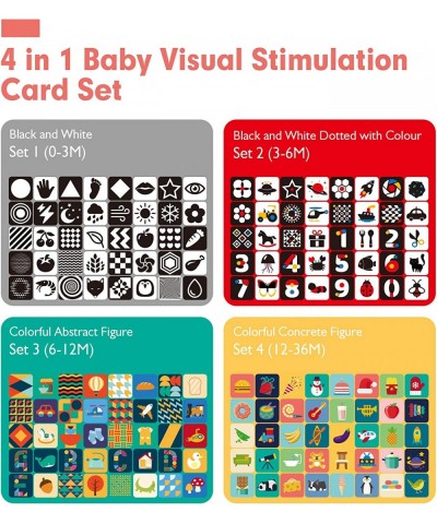 Flash Cards Baby Visual Stimulation Cards 0-3-6-12-36 Months Baby Toys 0-3 Months Infant Newborn Tummy Time Toys Baby Gifts T...