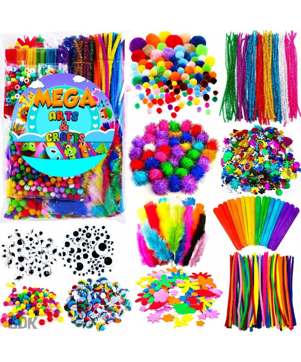 GoodyKing Arts and Crafts Supplies for Kids - 1170Pcs+ Craft Art Supply Kit for Toddlers Kids Craft Supplies & Materials Age ...