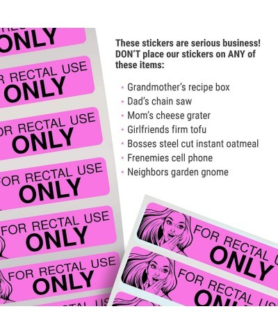 Rectal Use Only Stickers - Funny Gag Gifts for Adults - Pranks for Adults (200/Roll 1.5" x .375") Make Your Friends Laugh - S...