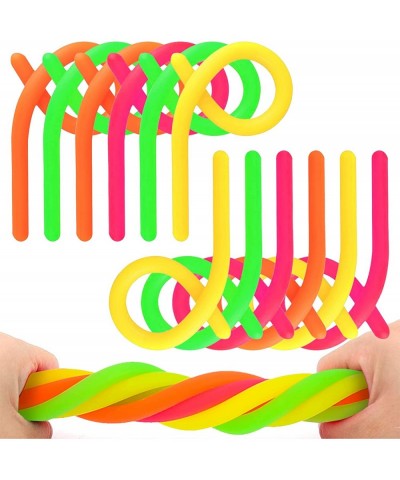 12-Pack of Original Stretchy String Fidget Sensory Toys Fidget Noodles Bulk Stretches from 12 Inches to 8 Feet Fit for Party ...