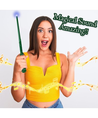 Light Up Magic Wand for Kids Sound Wizard Witch Illuminating Toy Brown Green $23.79 Magic Kits & Accessories