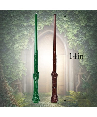 Light Up Magic Wand for Kids Sound Wizard Witch Illuminating Toy Brown Green $23.79 Magic Kits & Accessories