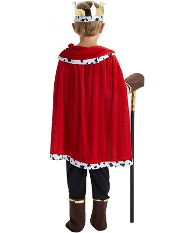 Boys Prince Charming Costume Prince King Cosplay Outfit Set for Halloween Christmas Party $46.19 Kids' Costumes