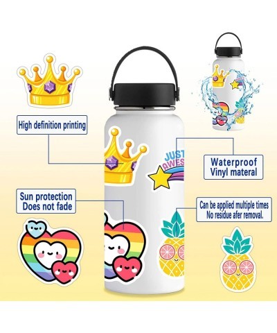 200pcs Water Bottle Scrapbooking Stickers Aesthetic Cute Decals Vinyl Waterproof Sticker Pack Laptop Diary Cell Phone Scrapbo...