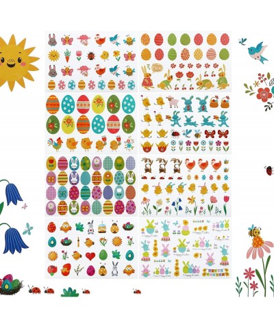 Easter Holiday Stickers Assorted Eggs Bunny Chicks Flowers Stickers for Kids DIY Crafts Party Favors Scrapbooking Decorations...