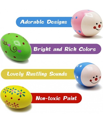 9Pcs Wooden Baby Easter Eggs Shakers Musical Instruments Easter Eggs for Baby Kids Easter Party Favor Supplies $24.09 Kids' M...