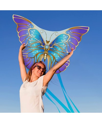 Butterfly Kite - Easy Fly Kites for Kids & Adults Beginners Kite for Outdoor Games and Activities Single Line Kite with Flyin...