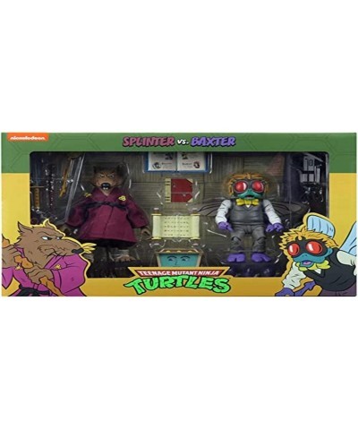 Figurine TMNT Tortues Ninja Cartoon - 2-Pack Splinter & Baxter 18cm - 0634482541586 $84.74 Kids' Play People Figures