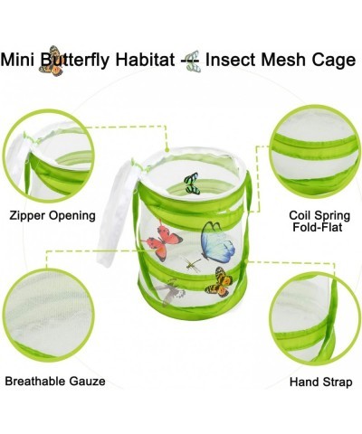 Telescopic Butterfly Nets for Kids 3 Packs Outdoor Explorer Catching Kits Including Catching Nets/ Insect Mesh Cage/ Tweezer ...